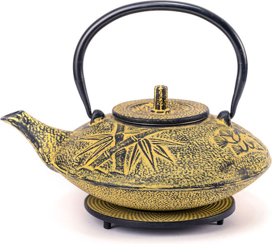 Madras Teapot Cast Iron Yellow 1140ml