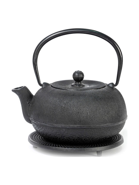 Madras Teapot Cast Iron Black 695ml