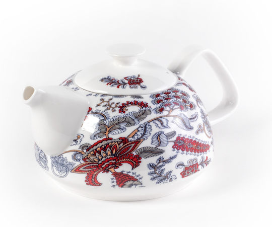Madras Teapot Porcelain Red 950ml
