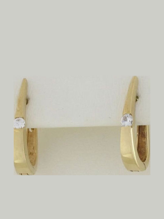 Mertzios.gr Earrings made of Gold 14K with Stones