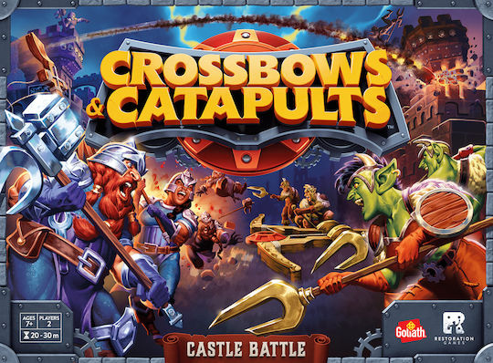 Επιτραπέζιο Παιχνίδι Crossbows & Catapults: Castle Battle για 2 Παίκτες 7+ Ετών (EN) Restoration Games