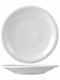 Saturnia Shallow Serving Plate Porcelain White 24cm 6 Pieces
