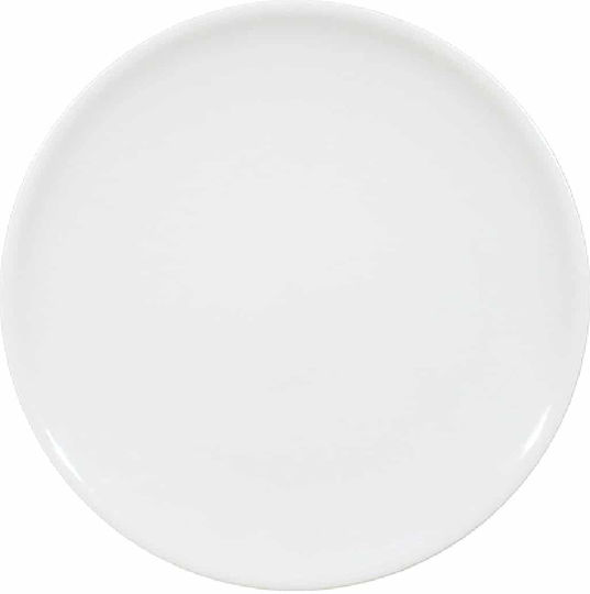 Saturnia Shallow Serving Plate from Porcelain White with Diameter 21cm 6 Pieces