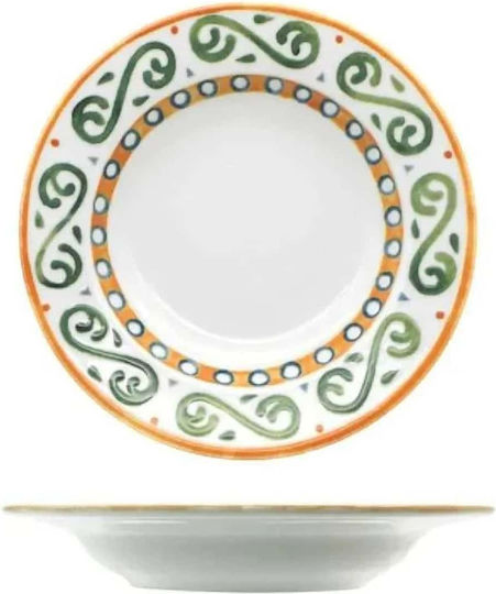 Saturnia Plate Soup made of Porcelain with Diameter 23cm 6pcs