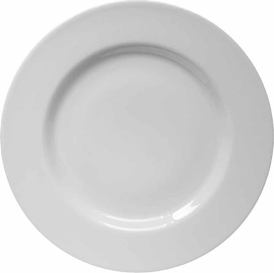 Saturnia Plate Shallow made of Porcelain White with Diameter 28cm 6pcs