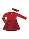 Rochie pentru Copii Rochie de fete Mânecă lungă Red
