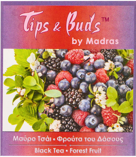 Tips & Buds Fructe de Pădure Ceai Negru 10 Plicuri