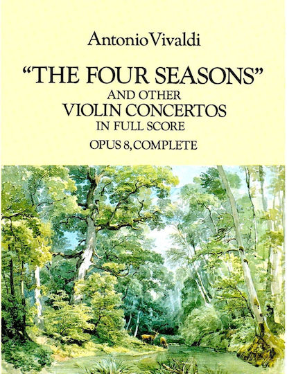 Dover Publications Vivaldi Antonio Four Seasons & Other Violin Concertos Op 8 Full Score