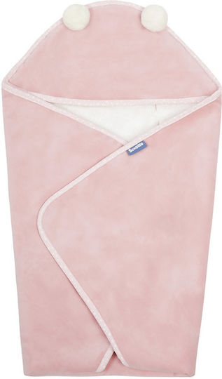 Sensillo Blanket Nursery Swaddling Blankets Fleece Pink 75x75cm