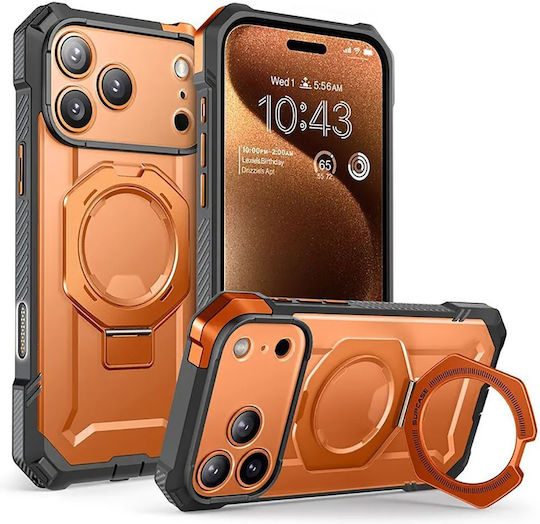 Supcase Back Cover Σιλικόνης / Tempered Glass Κοραλί (iPhone 17 Pro Max)