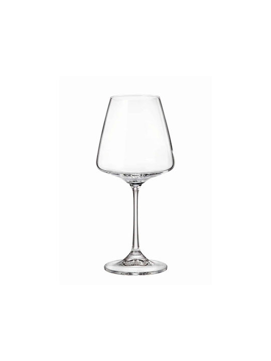 Crystal Bohemia Set of Glasses for White Wine made of Crystal Stemmed 6pcs