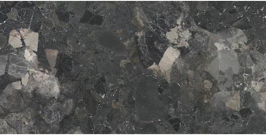 Karag Argos Placă Perete Interior Mat 120x60cm Negru