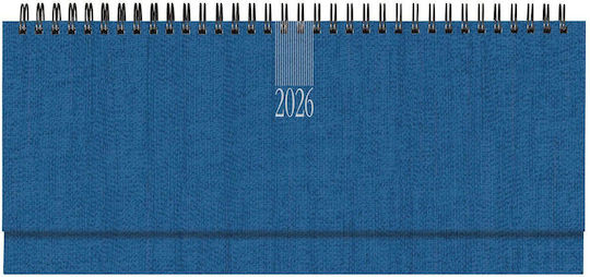 Theofylaktos Weekly Spiral Diary Kashmir Planning 2026 Blue 29.8x10.5 698ai.994