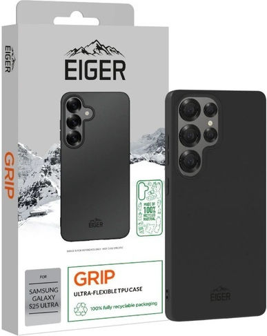 Eiger Задна корица Силикон Черен (Galaxy S25 Ultra)