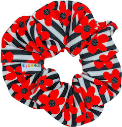 Scrunchie Τουλίπα Poppy Line Scrunchie