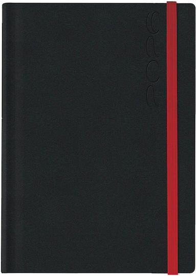 Theofylaktos Daily Diary Winner Color 2026 Black Red 17x24 6961l.c01