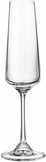 Crystal Bohemia Set de pahare de sampanie din Cristal Cu picior 6buc