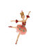 Ballerina Hanging Ballerina Ornament Multicolour 9x17.5cm