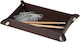 Vnc Exclusive New Leather Desk Tray Brown
