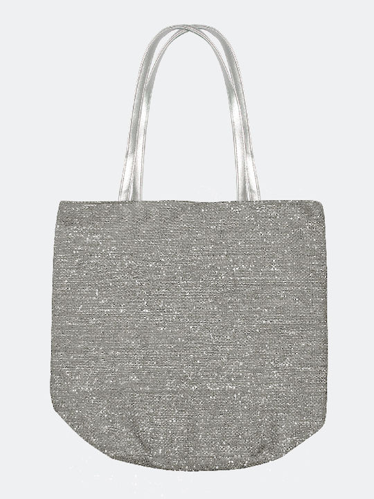 Go Smart Home Korbweide Strandtasche Silber