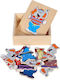 Wooden Kids Peg Puzzle Anelixi