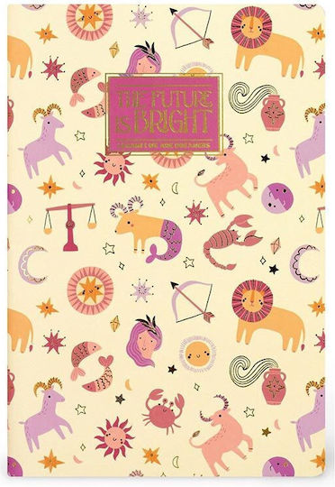 Legami Milano Notebook 80 Sheets A6 Ruled Beige