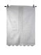 Silk Fashion Window Curtain with Tunnel White 90x130cm