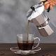 Espresso-Kanne 3 Cups Silber