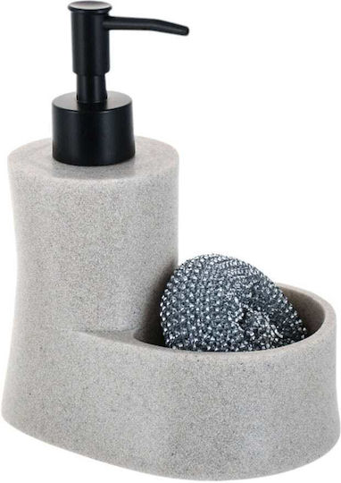 Ankor Dispenser Kitchen Plastic with Sponge Holder Black