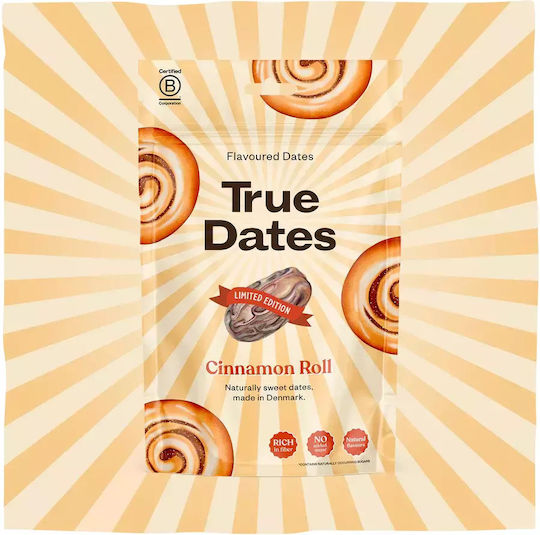 True Dates Φυσικοί Χουρμάδες Γεύση Cinnamon Roll Χωρίς Ζάχαρη 100gr
