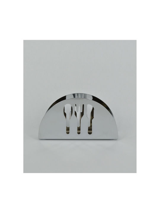 Lampiris Interiors Napkin Holder Silver D-NC10