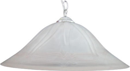 Epiplo-Fos Κρεμαστό Φωτιστικό Λευκό με Ντουί E27 40x40x20εκ.