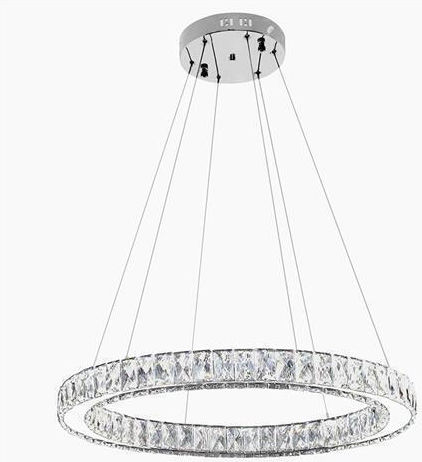 Horoz Electric Pendant Light Silver 60x60x80cm