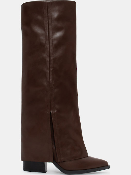 Luigi Leder Damenstiefel Cowboy Braun
