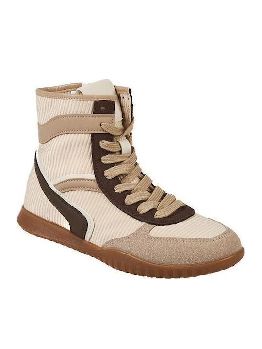 Mitsuko Damen Stiefel Beige