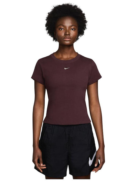 burgundy nike shirt womens
