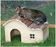Rodent Cabin Lightweight Curved Roof WxDxH 40 X 25 X 25 Cm