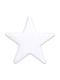 ED Collection Crăciunesc Decorativ Suspendata Stea Plastic Alb 25x25buc 1buc