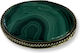 Malachite Natural Cappuccino Oval 40x30mm