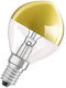 Osram Inverted Mirror 40w E14 Gold Spherical Dimmable