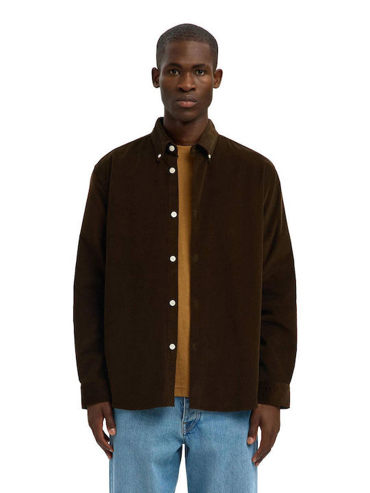 Selected Риза Dark Brown