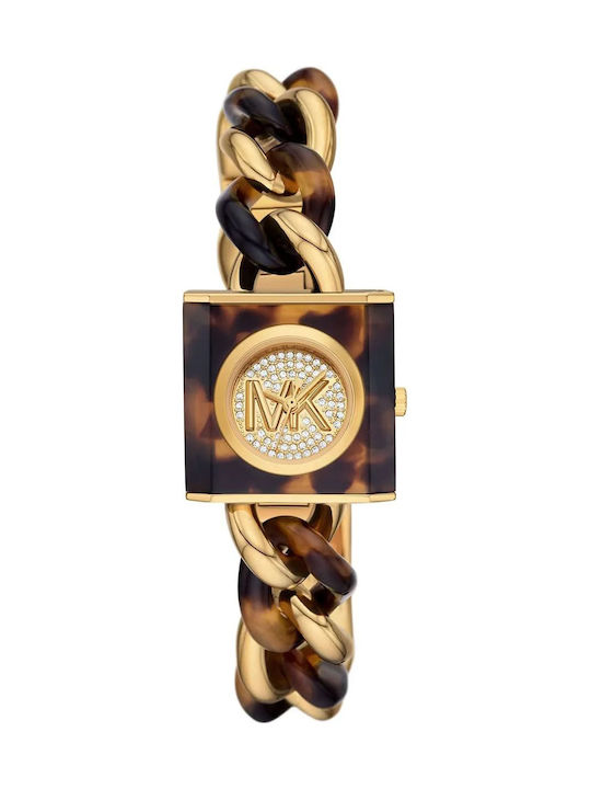 Michael Kors Chain Damen Uhr mit Braun Metallarmband