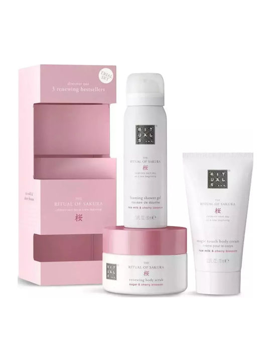 Rituals Sakura Set Îngrijire pentru Curățare corp 3buc