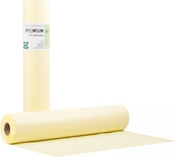 Sofr Care Χαρτοσέντονο Ρολό Premium Εξεταστικό Ρολό Πλαστικό + Χαρτί Κίτρινο 58cm X 50m