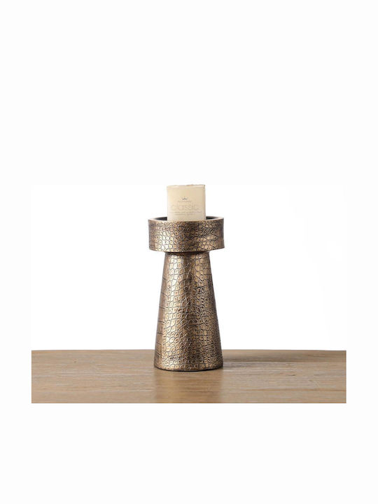 Espiel Candle Holder in Bronze Color 10x10x20cm 1pcs