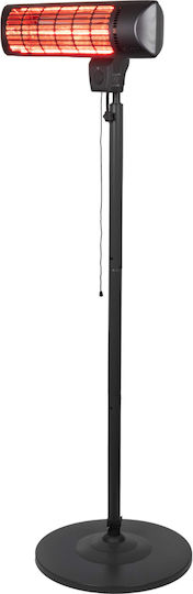 Încălzitor Electric Vertical de Terasă Eurom Q-time Golden 1800s Negru
