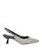 Leder Pumps Mit Mittlerem Absatz Mehrfarbige