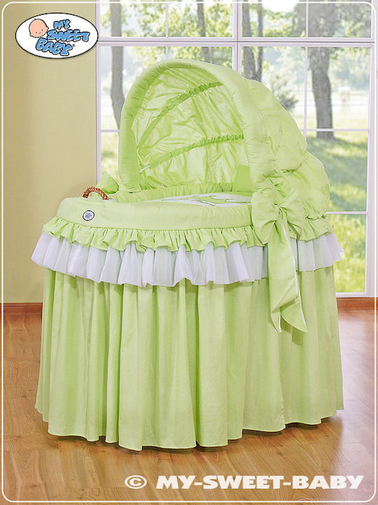 My Sweet Baby Coș de Moș cuțit din lemn cu suport Verde
