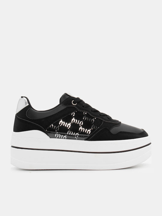 Γυναικεία Flatforms Sneakers Μαύρο