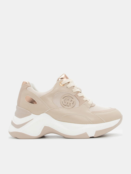 Luigi Flatforms Sneakers Beige